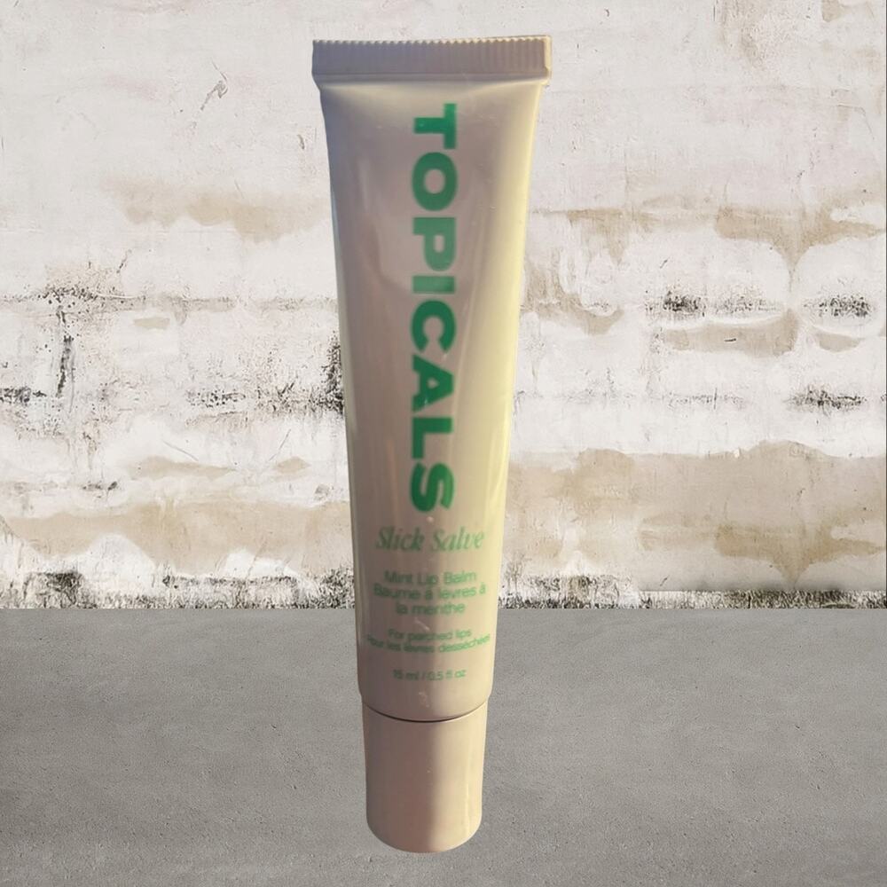 Topicals Slick Salve Glossy Lip Balm in Mint NEW